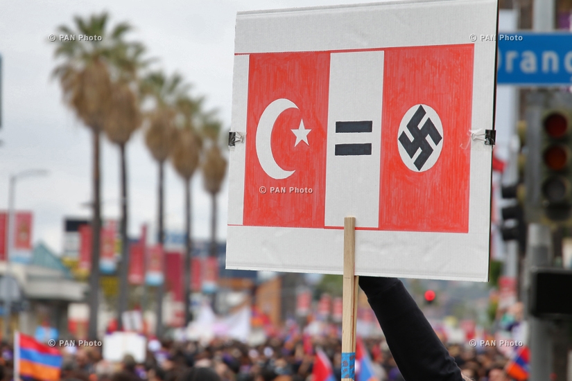 160,000 people take part in LA rally commemorating Armenian Genocide centennial