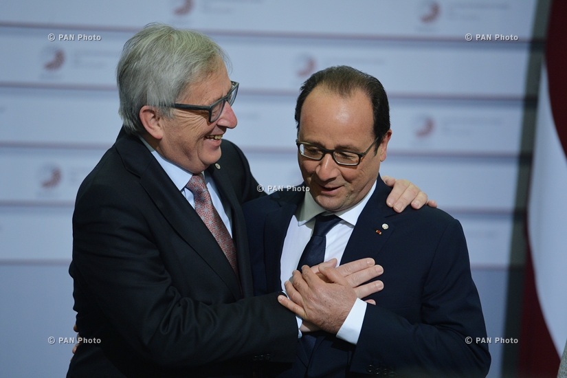 Jean-Claude Juncker, Francois Hollande