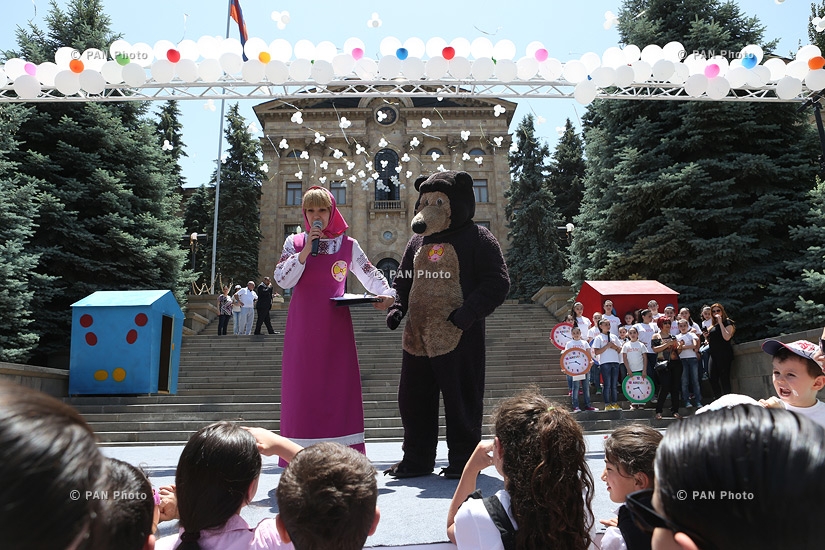 Festive event, dedicated to International Children's Protection Day in National Assembly Park