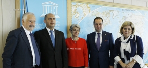 Armenian delegation visits UNESCO Headquarters in Paris