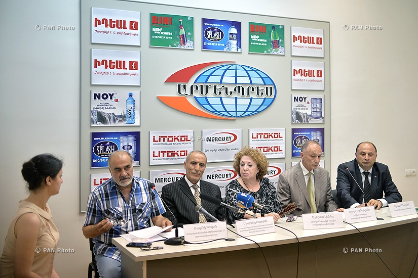 Press conference of national minorities'  representatives  living in Armenia