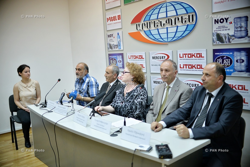 Press conference of national minorities'  representatives  living in Armenia