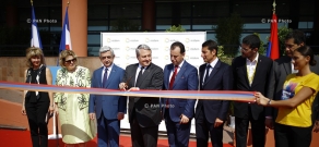 Midem 2015: Official opening, and tour of Armenian President around Armenian pavilion 