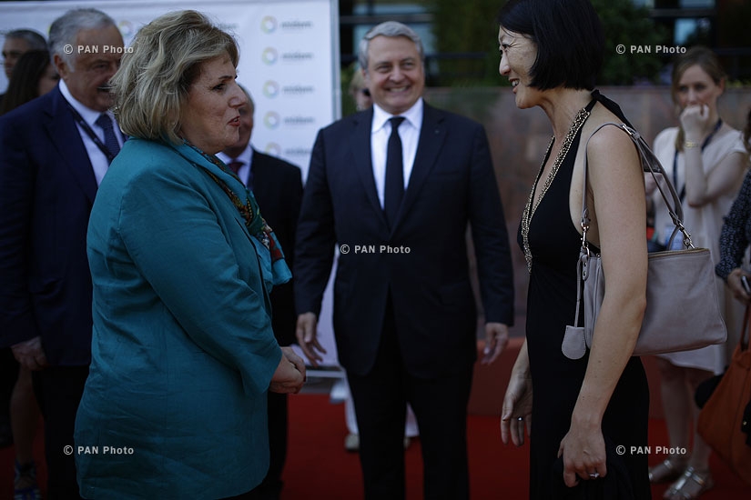 Midem 2015: Cultural Ministers of Armenia and France Hasmik Poghosyan and Fleur Pellerin visit Armenian Pavilion  