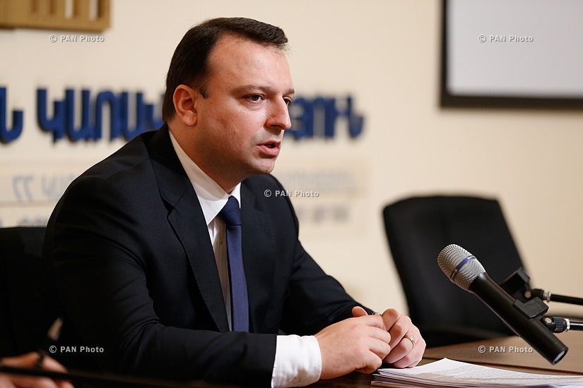 Press conference of Armenia's Deputy Minister of Economy Emil Tarasyan