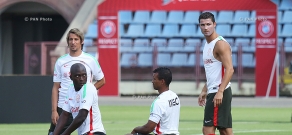Open training of Portugal football team