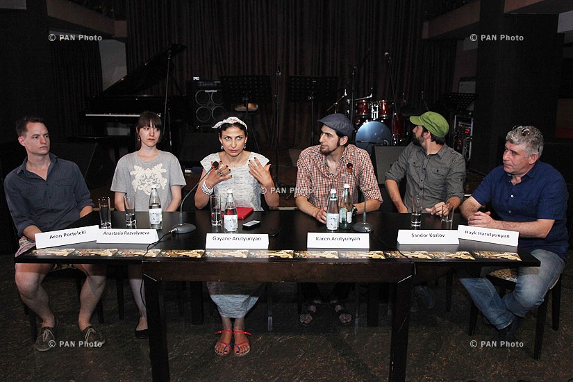 Press conference of Deti Picasso band members  