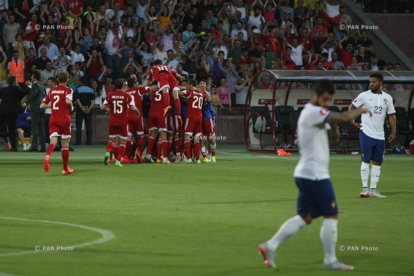 Armenia vs Portugal football match