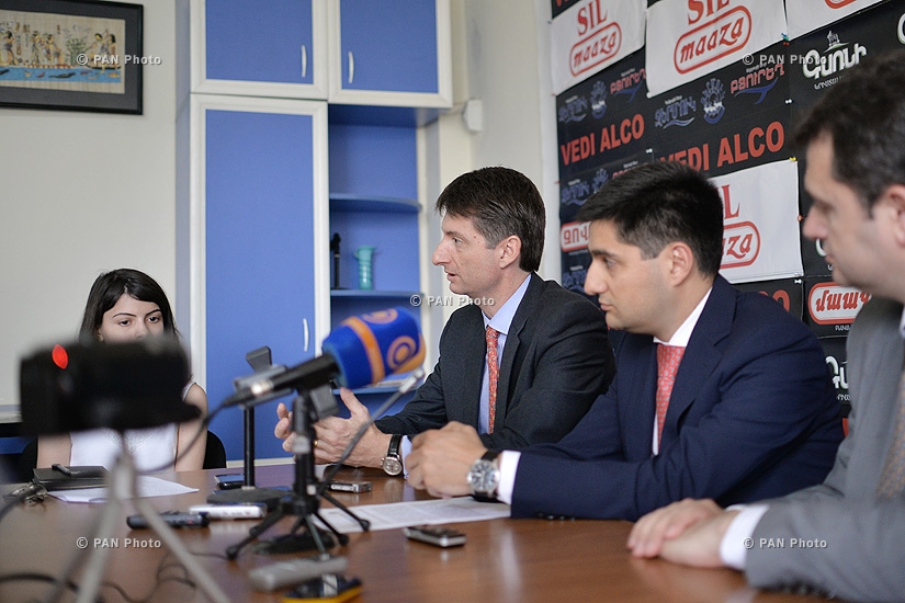 Press conference of Alexander Yesayan, Hayk Chobanyan and Raffi Kassarjian