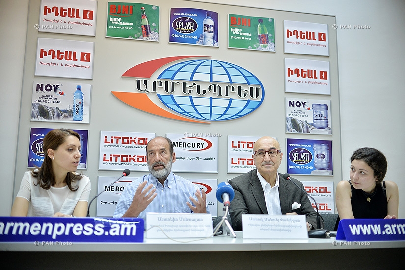 Press conference of honorary consul of Italy in Gyumri Antonio Montalto and founder of French engineering company Fineco Manuel Manuk Pamokdjian