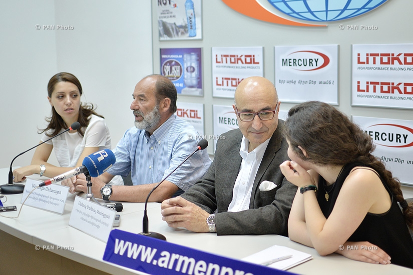 Press conference of honorary consul of Italy in Gyumri Antonio Montalto and founder of French engineering company Fineco Manuel Manuk Pamokdjian
