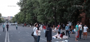 24 июня: Раннее утро на проспекте Баграмяна после протеста
