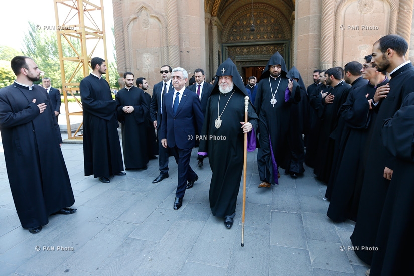 Memorial service for Kirk Kerkorian at the Mother See of Holy Etchmiadzin