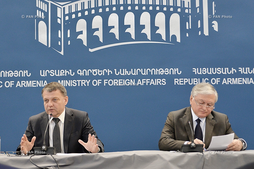 Joint press conference of Armenian Minister of Foreign Affairs Edward Nalbandyan and