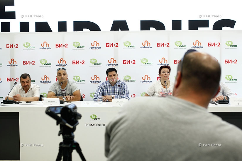 Press conference on Bi-2 rock band's concert in Yerevan
