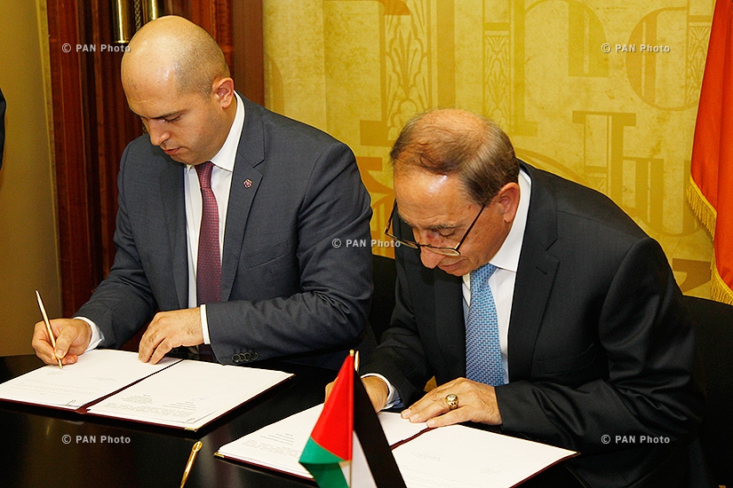 Министр образования и науки РА Армен Ашотян и министр высшего образования и научных исследований Иордании Лабиб Хадра подписали Меморандум о сотрудничестве