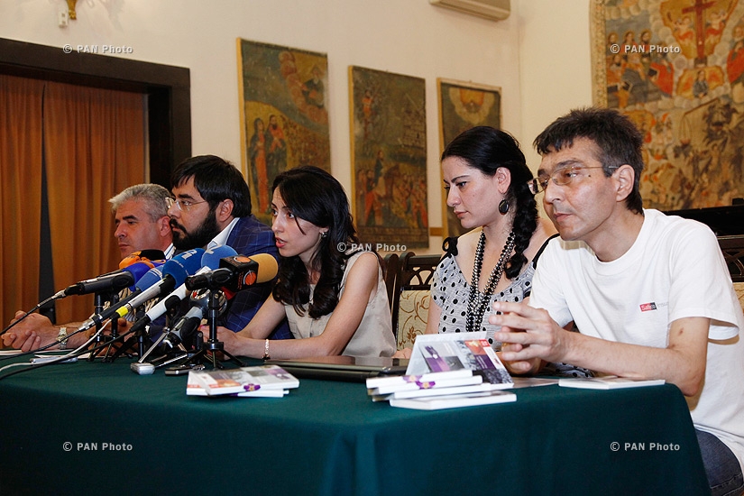Reporting press conference of the program 