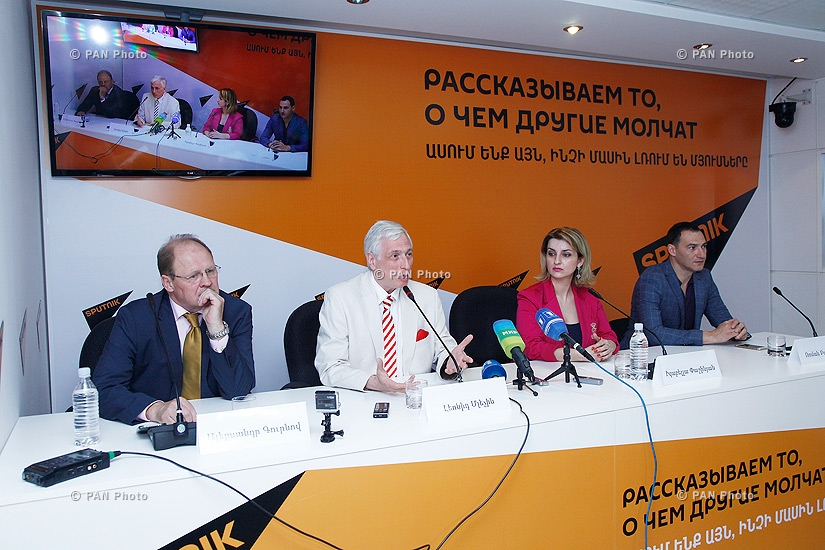 Press conference of Alexander Gurnov, Leonid Mlechin, Isabella Pashinyan and Roman Babayan