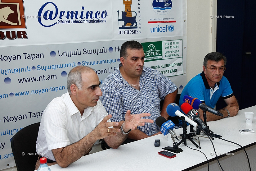 Press conference of members of 