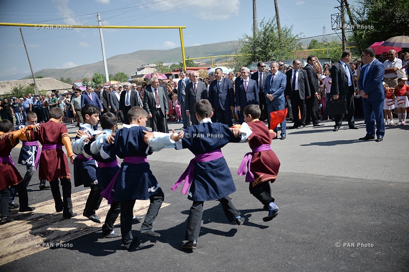 Рабочий визит президента Армении Сержа Саркисяна в Котайскую и Гегаркуникскую области