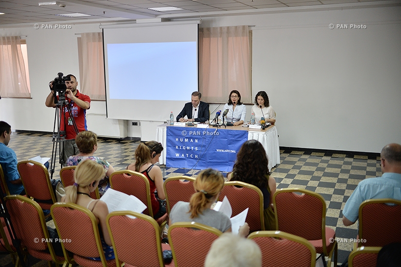 Press conference of Human Rights Watch NGO