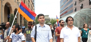 Stand up, Armenia initiative’s march along Baghramyan avenue towards Melik Adamyan street