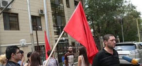 Марш протеста молодежно-студенческого союза СДПГ «Саркис Тхруни»