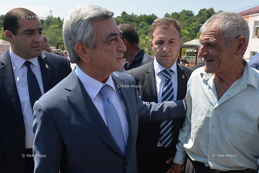 Рабочий визит Президента Сержа Саркисяна в Тавушскую область
