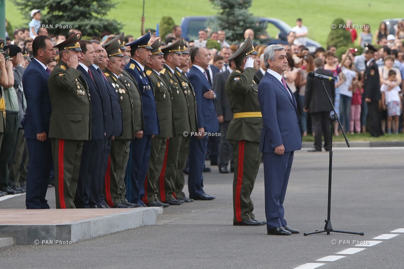 Commencement ceremony of graduates of RA MoD Military Institute after Vazgen Sargsyan and of military educational institutions