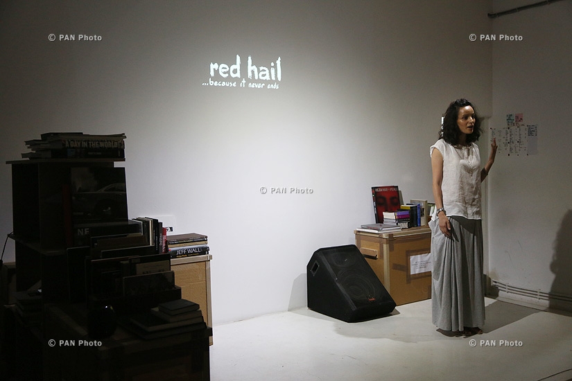 Red hail...because it never ends film's screening