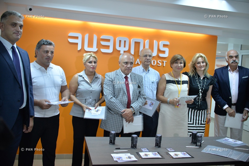 Cancellation ceremony of a postage stamp, dedicated to the 6th Pan- Armenian Summer Games