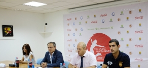 Press conference on “Be active, live healthy