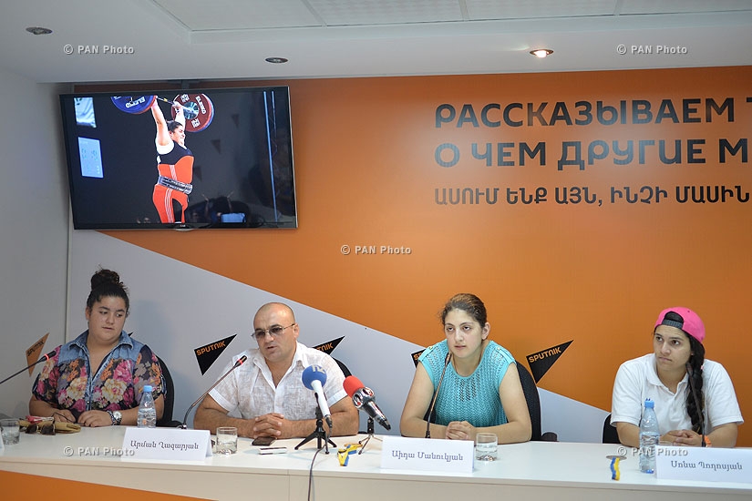 Press conference of Sona Poghosyan, Aida Manukyan, Arman Ghazaryan and Arpine Ghalalyan