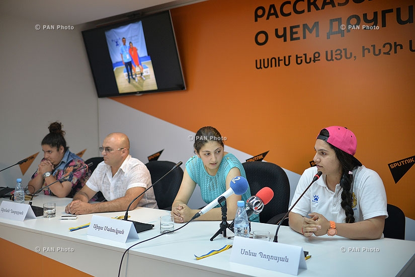 Press conference of Sona Poghosyan, Aida Manukyan, Arman Ghazaryan and Arpine Ghalalyan