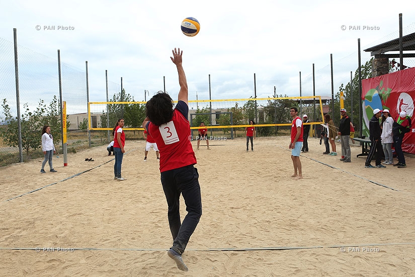 Beach volleyball is organized in Sevan within the framework of  “Be active, live healthy” program
