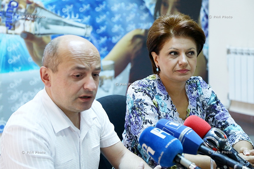 Press conference of RPA MP Karine Achemyan and Heritage party member Styopa Safaryan 