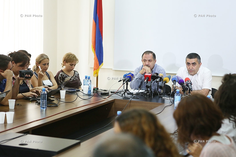 Press conference of ARF-D Supreme Body's members Armen Rustamyan and Aghvan Vardanyan