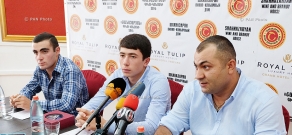 Пресс-конференция Эдгара Степаняна, Павела Степаняна и  Армена Гезаляана
