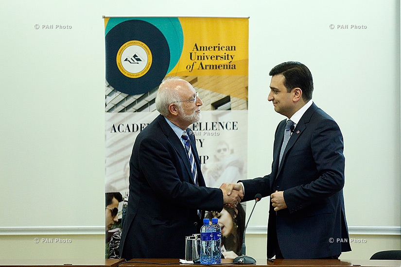 Лекция Министра здравоохранения Армении Армена Мурадяна в Американском университете Армении