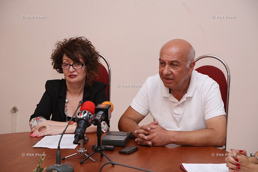 Press conference of the Head of 'UNIMA-Armenia' International Union of Puppet Artists Armen Safaryan and Head of the Contemporary Art Department of RA Ministry of Culture Armenuhi Ghazaryan