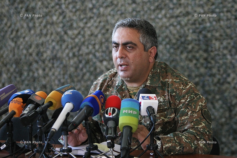 Пресс-конференция пресс-секретаря министерства обороны Армении Арцруна Ованнисяна