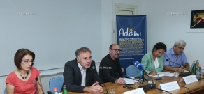 Пресс-конференция Арутюна Хачатряна, Сирануйш Галстян, Степана Григоряна и Надии Лихтенберг, посвященная медиа-призу «Адами»