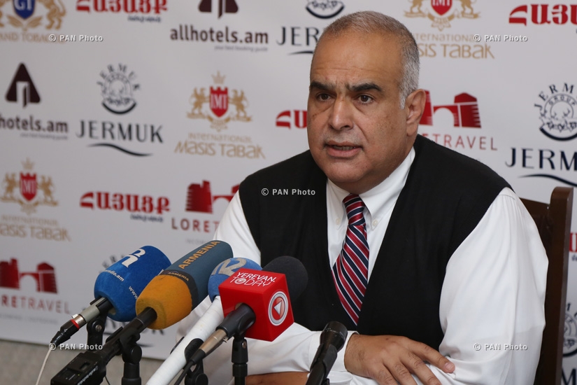 Press conference of Heritage party's leader Raffi Hovannisian 