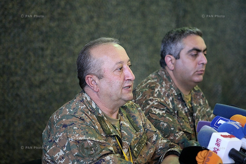 Press conference of deputy chief of General Staff of Armenia Movses Hakobyan