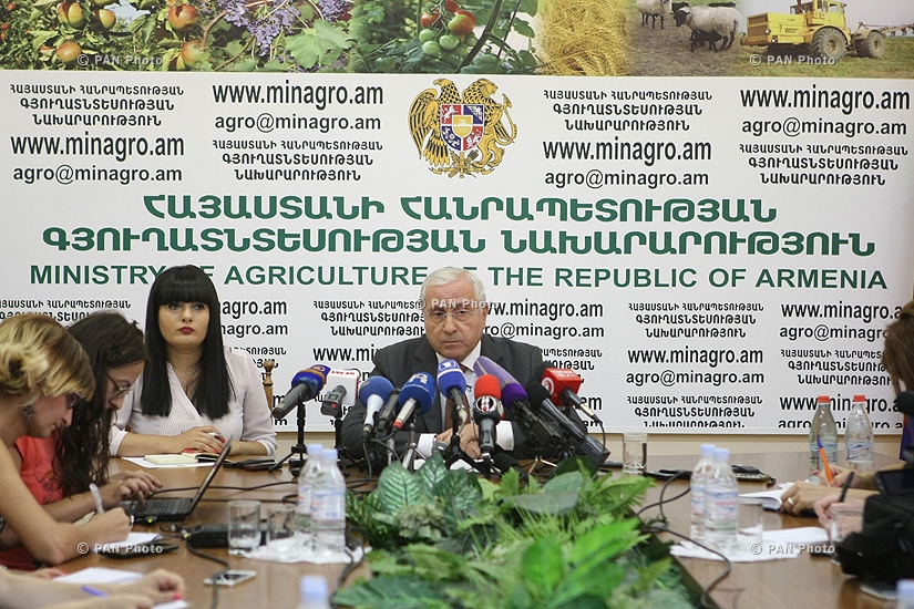 Пресс-конференция Министра сельского хозяйства Серго Карапетяна