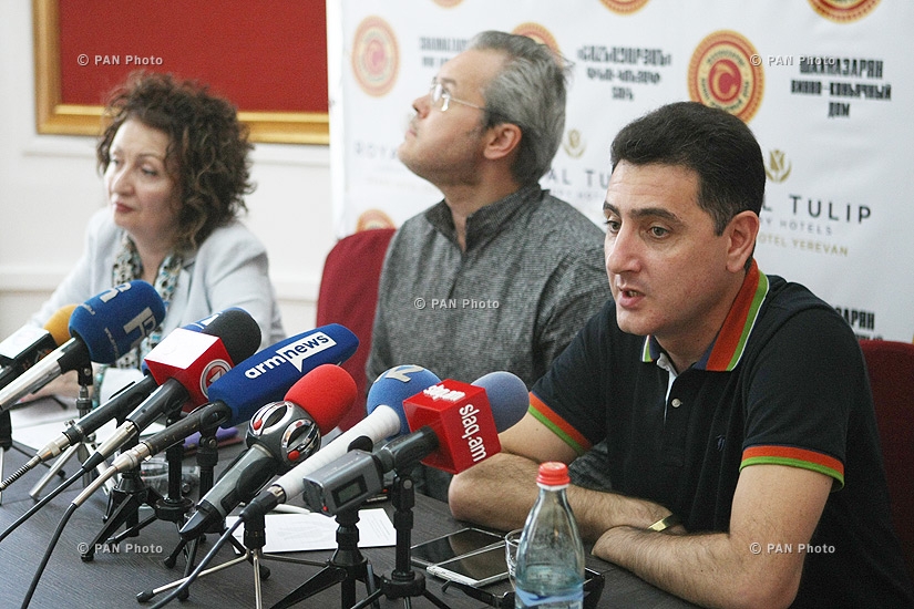 Пресс-конференция членов Государственного филармонического оркестра Армении