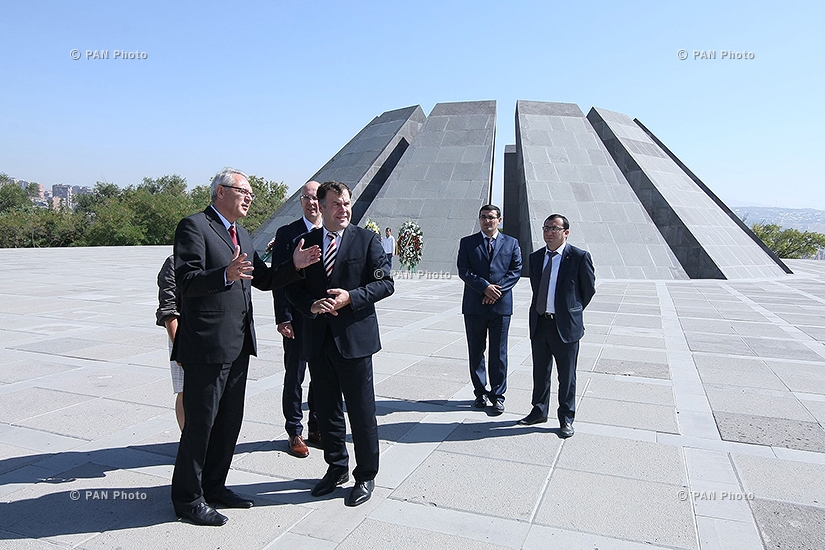 Delegation headed by Saxony-Anhalt State Minister for Education and Culture Stefan Dorgerloh visits Tsitsernakaberd