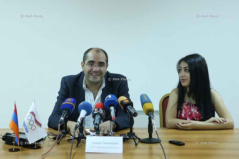 Press conference of ANOC secretary general Hrachya Rostomyan