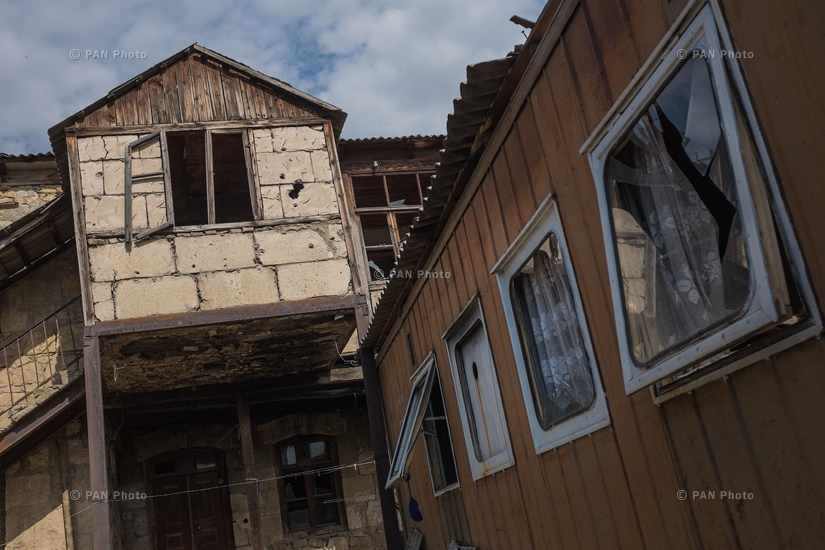 Գնդակոծված տնակը, որտեղ ապրում էր 94-ամյա Շուշան Ասատրյանը