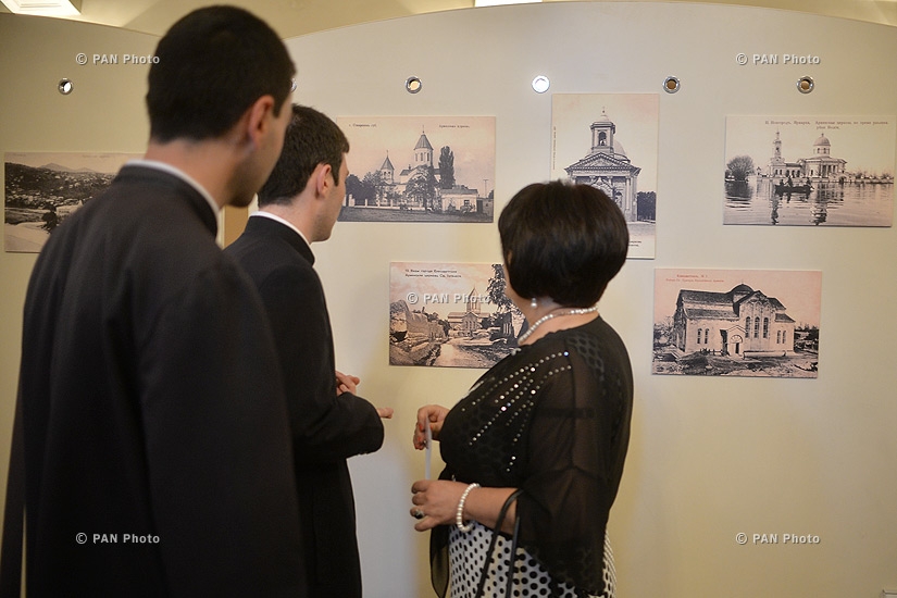 Photo exhibition Armenian churches on international postcards